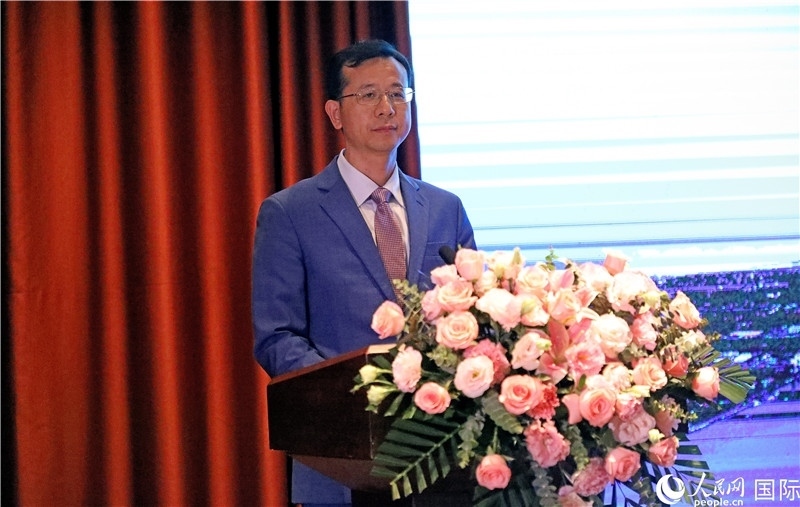 外交部外事管理司副司長姚紹俊在宣介會上致辭。人民網(wǎng)記者趙益普