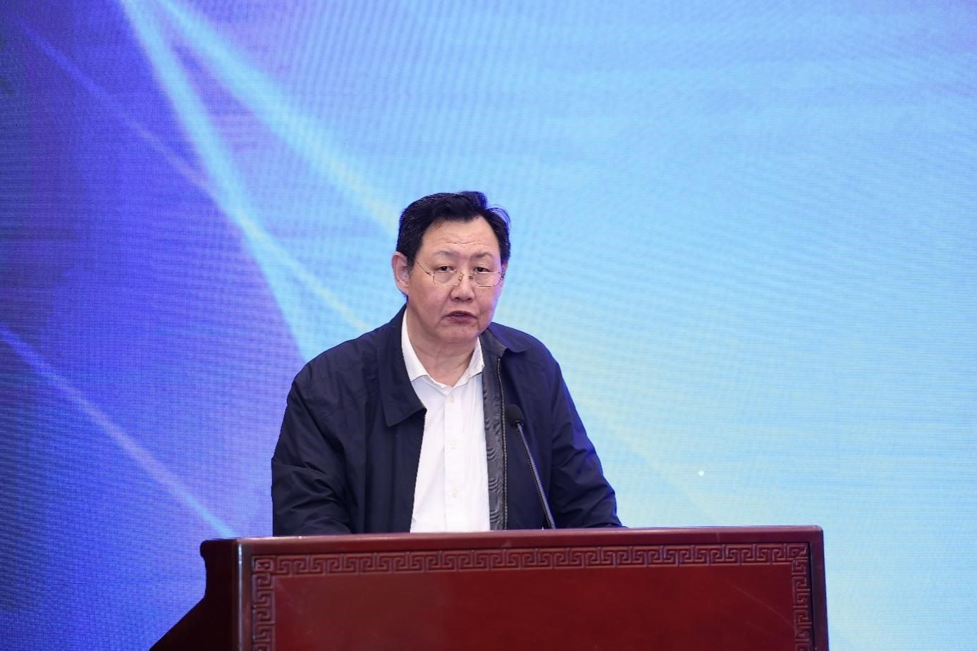 中國物流與采購聯(lián)合會黨委副書記余平致辭。主辦方供圖