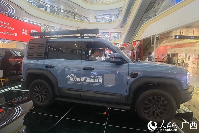 消費者在商場選購汽車。人民網記者 陳燕攝