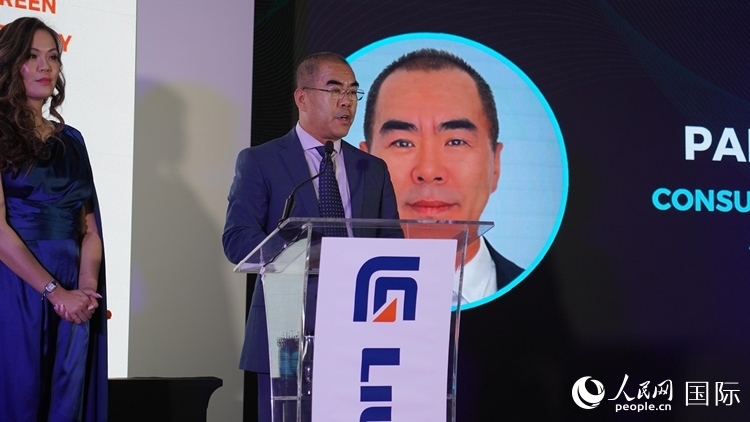 中國(guó)駐約翰內(nèi)斯堡總領(lǐng)事潘慶江發(fā)言致辭。人民網(wǎng) 張茜攝