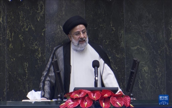 據(jù)伊朗邁赫爾通訊社20日報道，伊朗總統(tǒng)萊希在直升機(jī)事故中遇難。這是2021年8月5日拍攝的易卜拉欣·萊希的資料照片。 新華社發(fā)（賈瓦德攝）