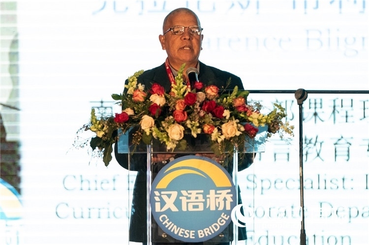 南非基教部專家克拉倫斯·布利格諾特做主旨發(fā)言。人民日報(bào)非洲中心分社 希拉茲·莫林?jǐn)z