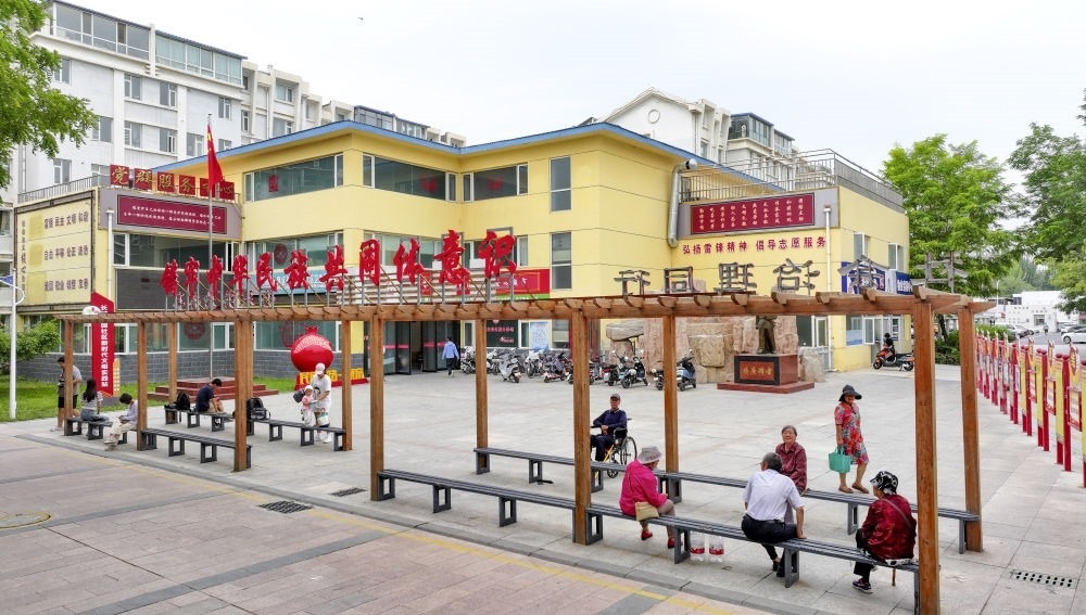 6月20日拍攝的長城花園社區(qū)一角（無人機照片）。