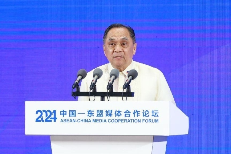 吉米致辭。中國外文局供圖