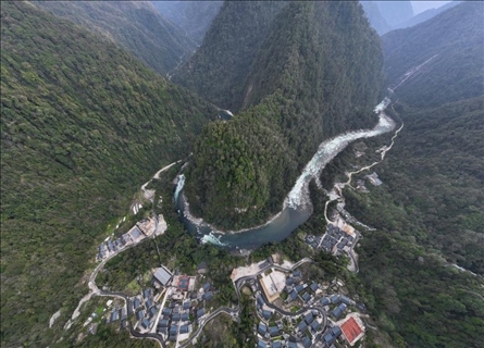 2023年3月10日，云南獨龍江航拍