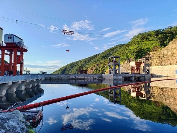 剛果（金）布桑加水電站水庫。中鐵資源集團供圖