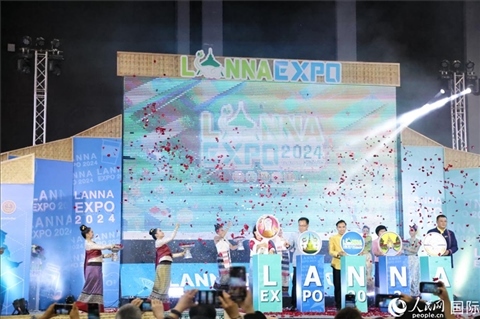 7月9日，2024年蘭納博覽會(huì)開幕式在清邁國(guó)際會(huì)展中心舉行。人民網(wǎng)記者楊一攝