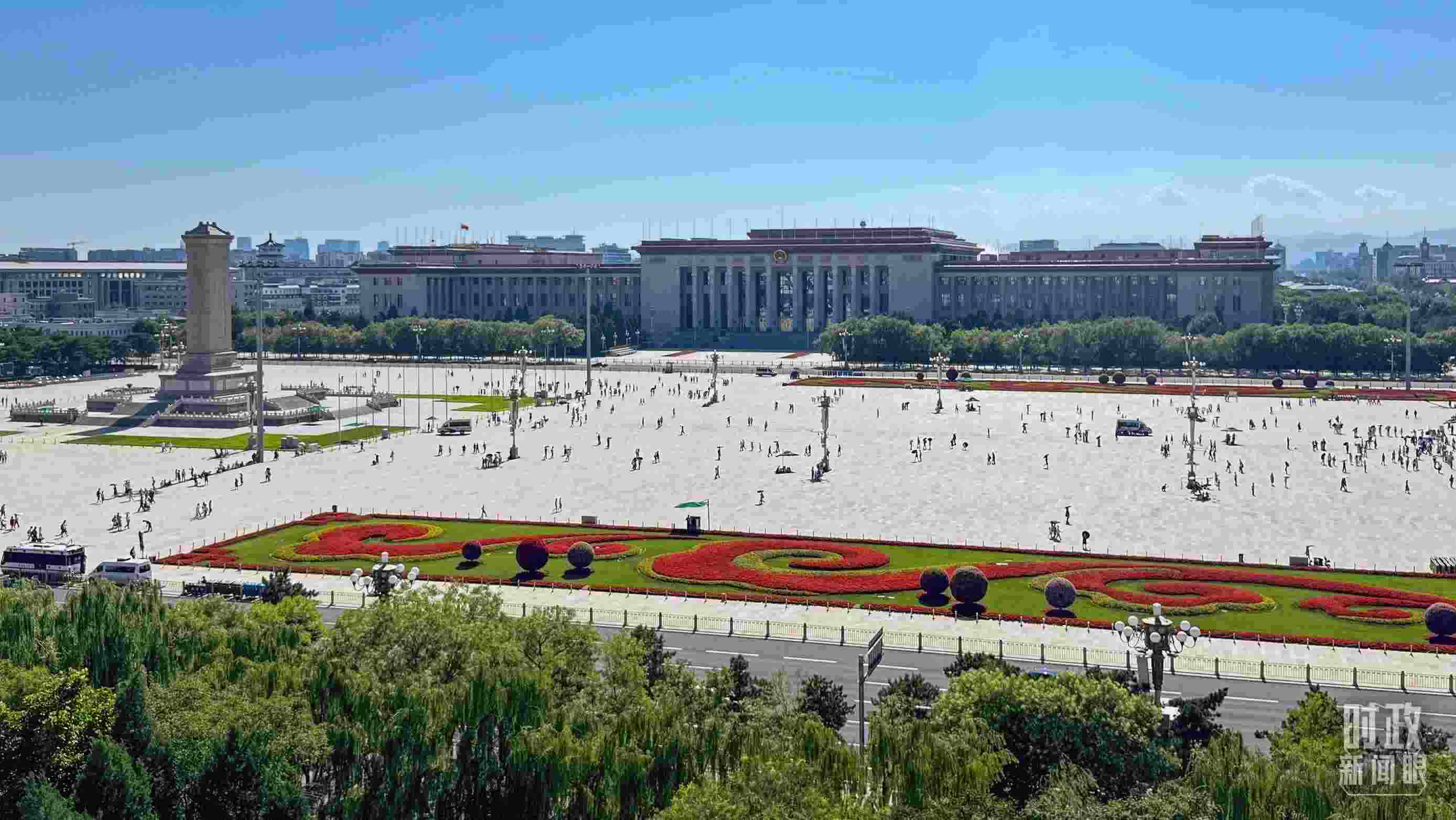 △北京天安門廣場。（總臺央視記者蔣碩拍攝）