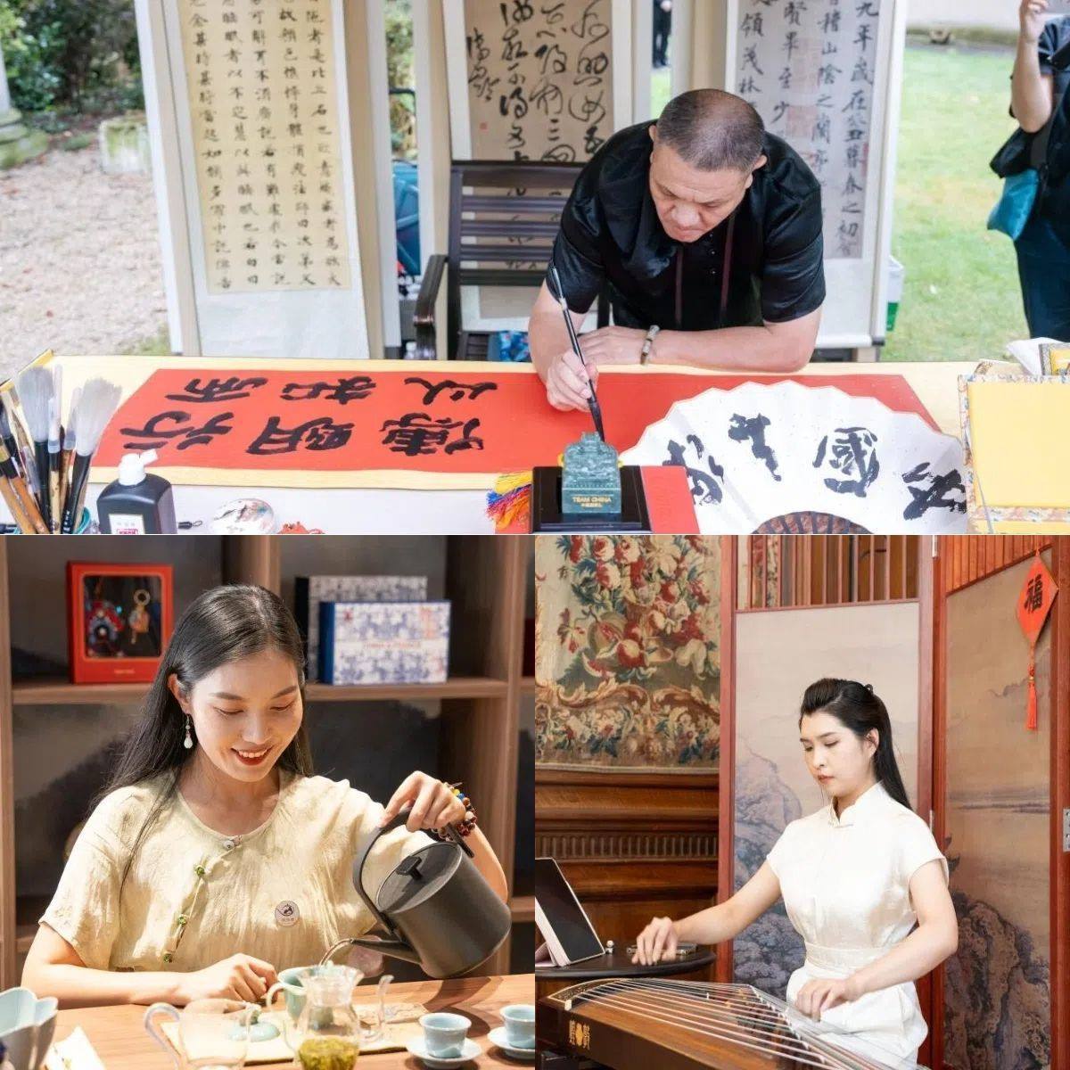 中國(guó)非遺與傳統(tǒng)文化展區(qū)引人入勝。 “中國(guó)之家”供圖