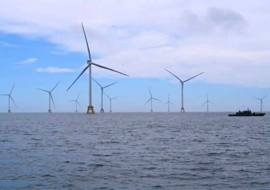 2024年6月19日拍攝的三峽集團漳浦二期海上風電項目。新華社記者 林善傳 攝