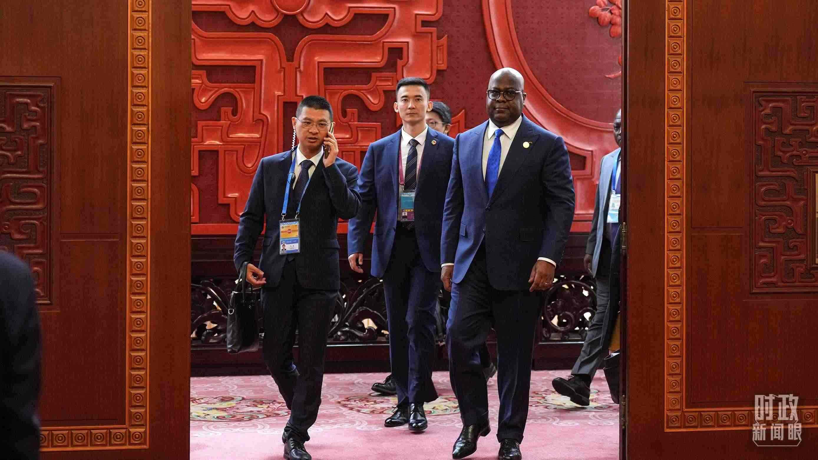 △剛果（金）總統(tǒng)齊塞克迪。（總臺記者李晉拍攝）