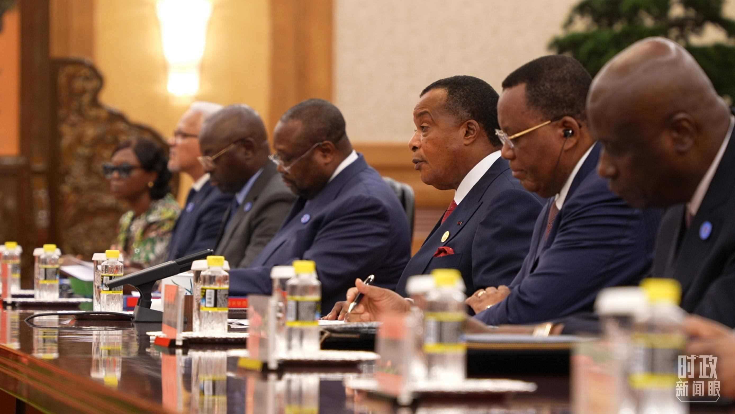 剛果（布）總統(tǒng)薩蘇。（總臺央視記者蔣碩拍攝）