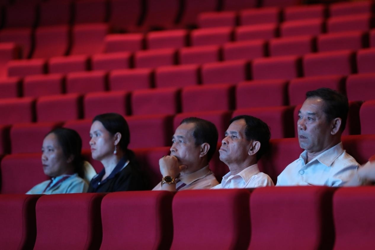 亞洲媒體考察團在觀眾席就座。《中國經(jīng)濟周刊》記者 肖翊攝