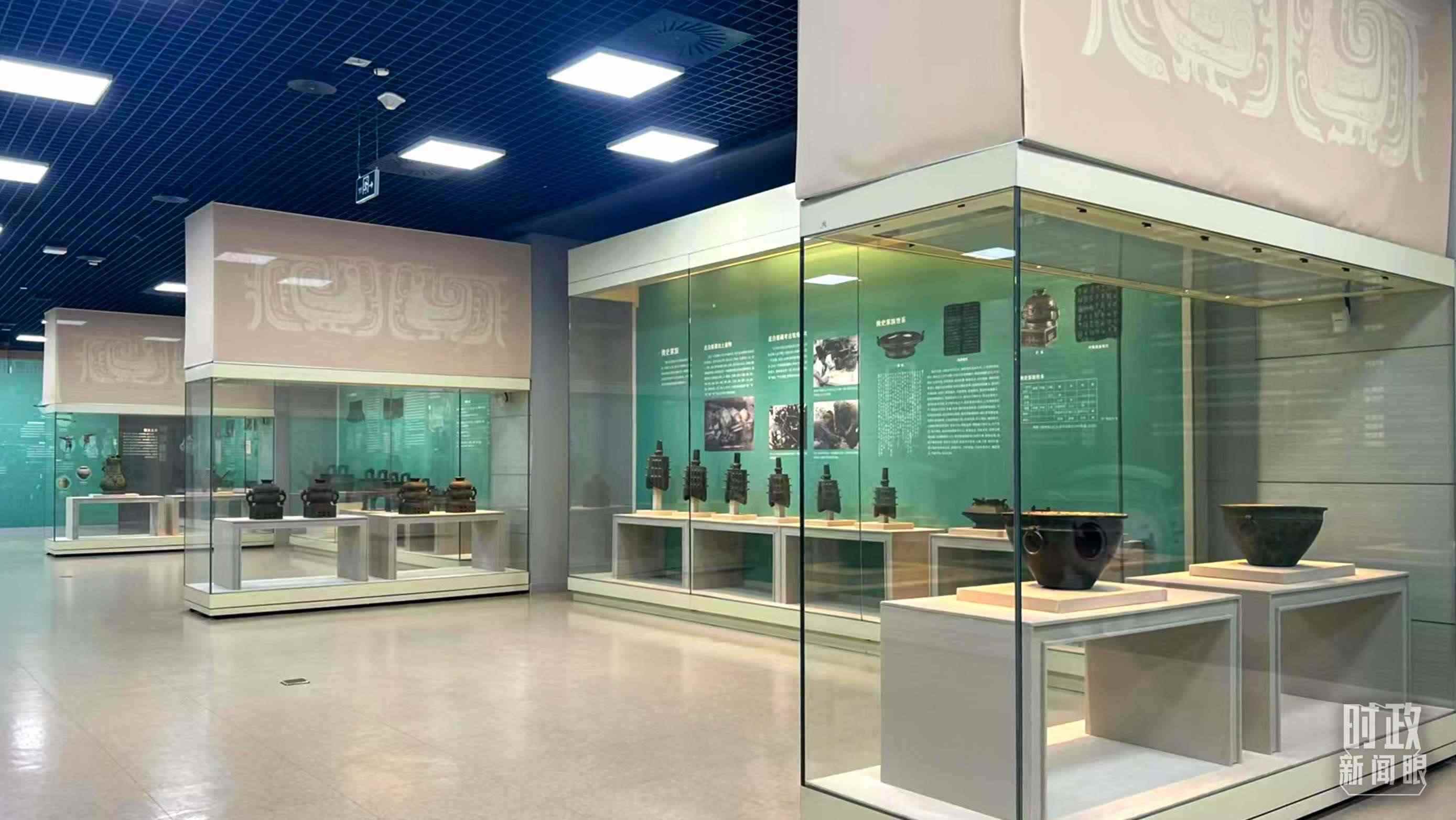 △ 寶雞青銅器博物院內(nèi)展陳。（總臺(tái)記者崔剛拍攝）