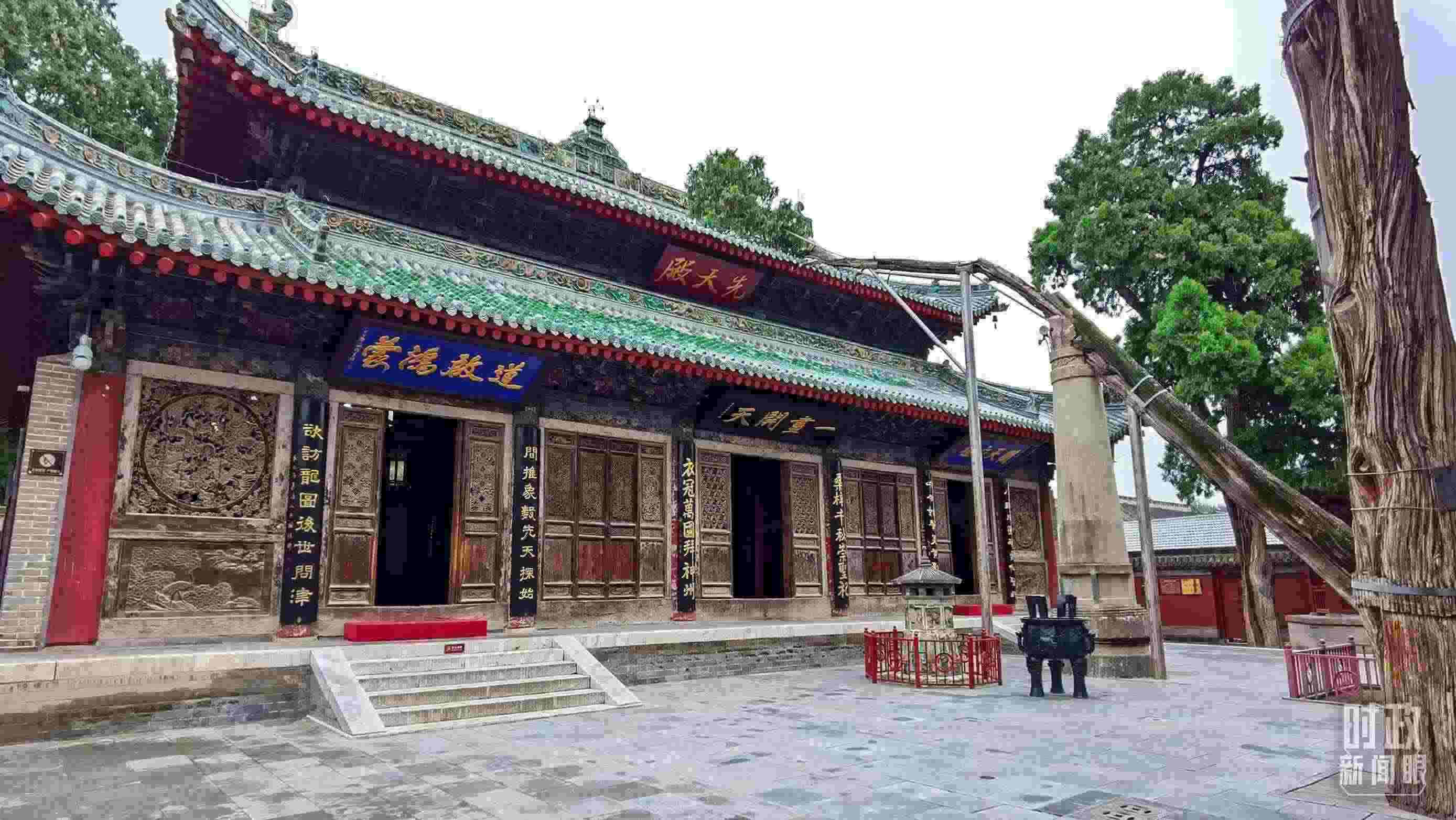 △ 伏羲廟。（總臺(tái)央視記者郭鴻拍攝）