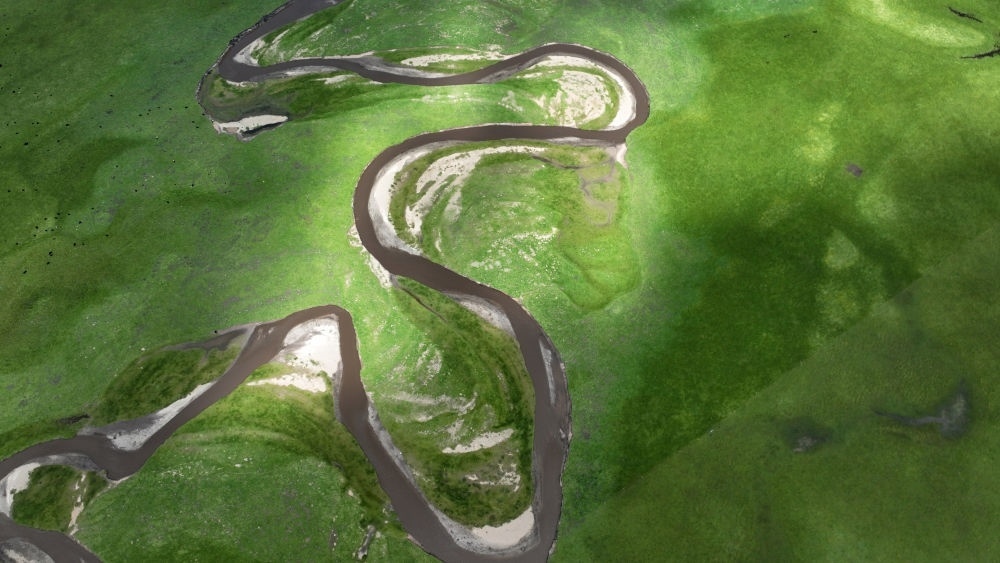 2023年7月6日在甘肅省甘南藏族自治州瑪曲縣拍攝的阿萬倉濕地景色（無人機照片）?，斍鷿竦卣嫉?62萬畝，是黃河上游重要的水源涵養(yǎng)區(qū)和生態(tài)功能區(qū)，被譽為“黃河之腎”。