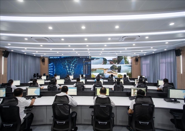 位山灌區(qū)智慧調(diào)度中心 。受訪者供圖