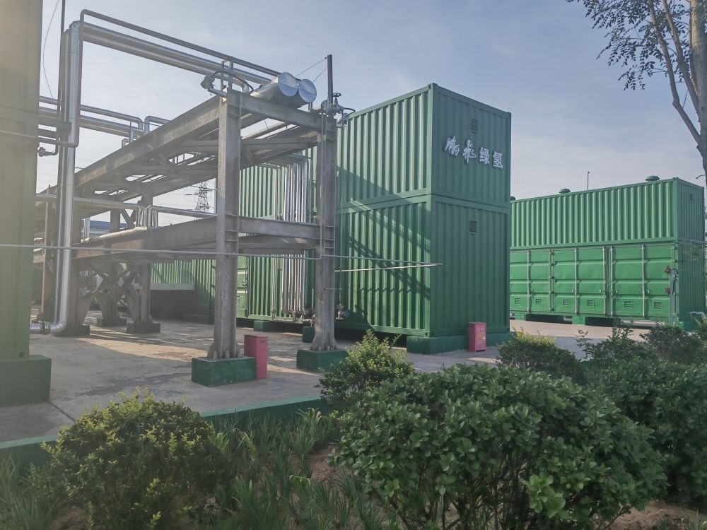 2024年9月4日，位于鵬飛集團(tuán)的電解水制氫項(xiàng)目。新華社記者 王勁玉 攝