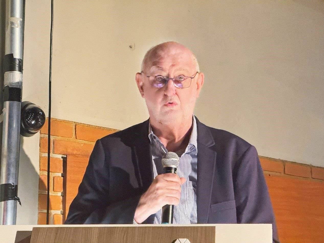 圣保羅州立大學(xué)孔子學(xué)院巴方院長保利諾在活動中致辭。圣保羅州立大學(xué)孔子學(xué)院供圖