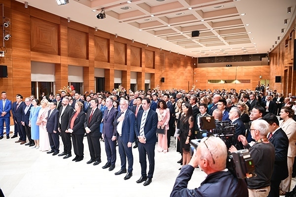 招待會(huì)現(xiàn)場(chǎng)。孫瑋 攝