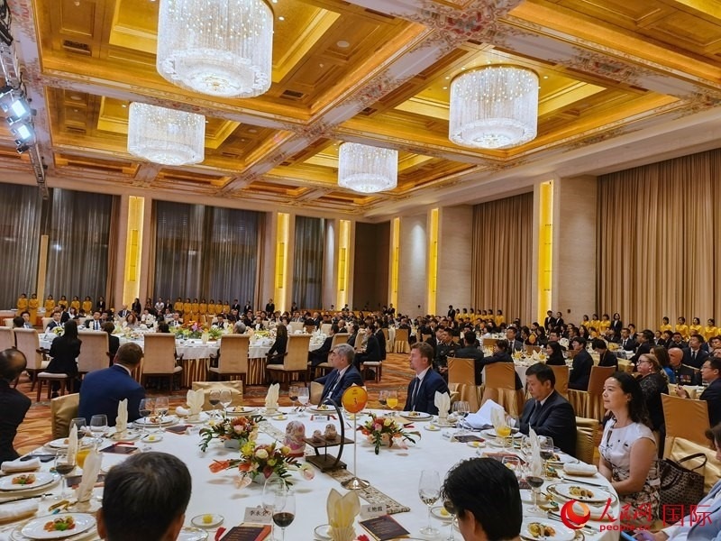 慶祝中俄建交75周年招待會在京舉行。人民網(wǎng)記者 李明琪攝