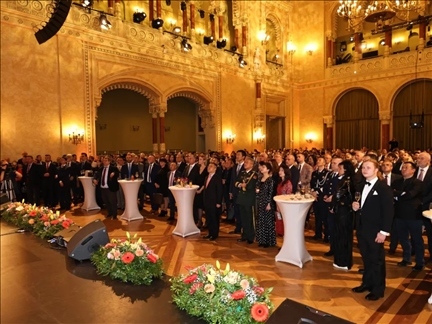 招待會現(xiàn)場。中國駐匈牙利大使館供圖