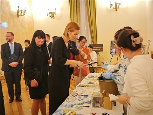 招待會現(xiàn)場。中國駐匈牙利大使館供圖