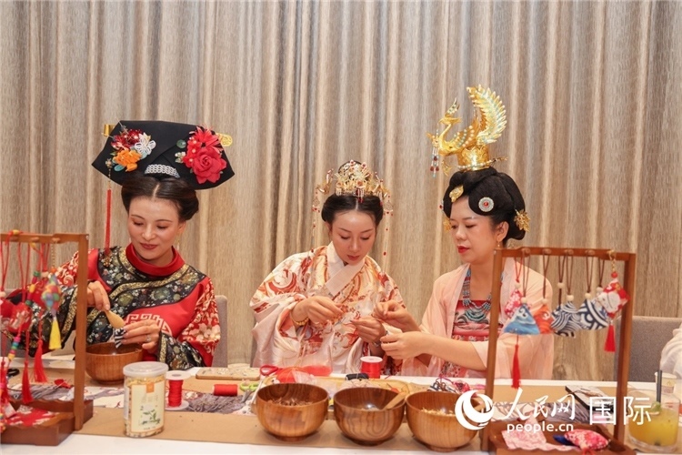 中國(guó)傳統(tǒng)文化展示。人民網(wǎng)記者任皓宇攝