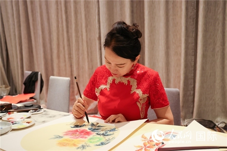 中國(guó)傳統(tǒng)文化展示。人民網(wǎng)記者任皓宇攝