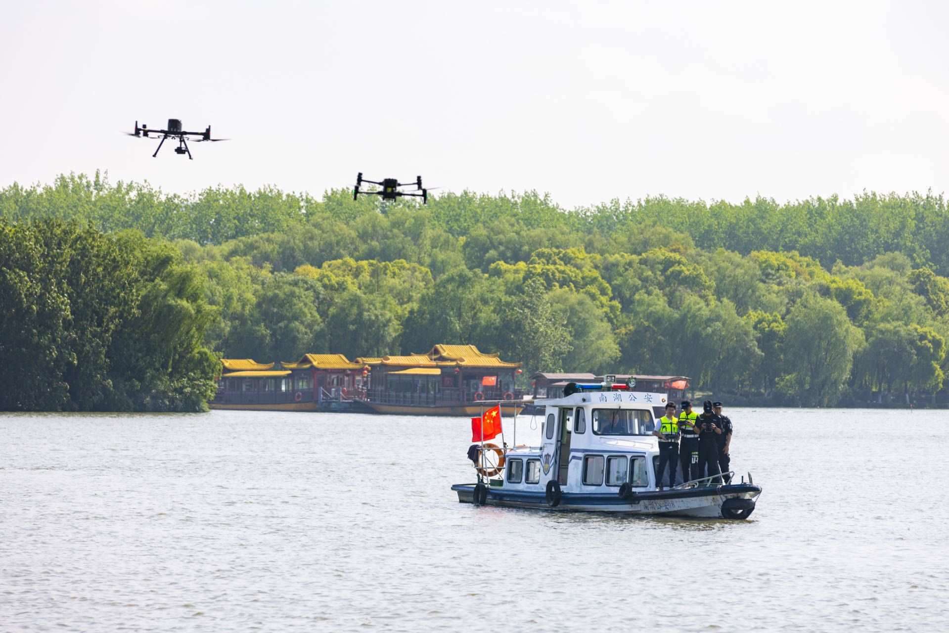 無(wú)人機(jī)義警隊(duì)。公安部供圖