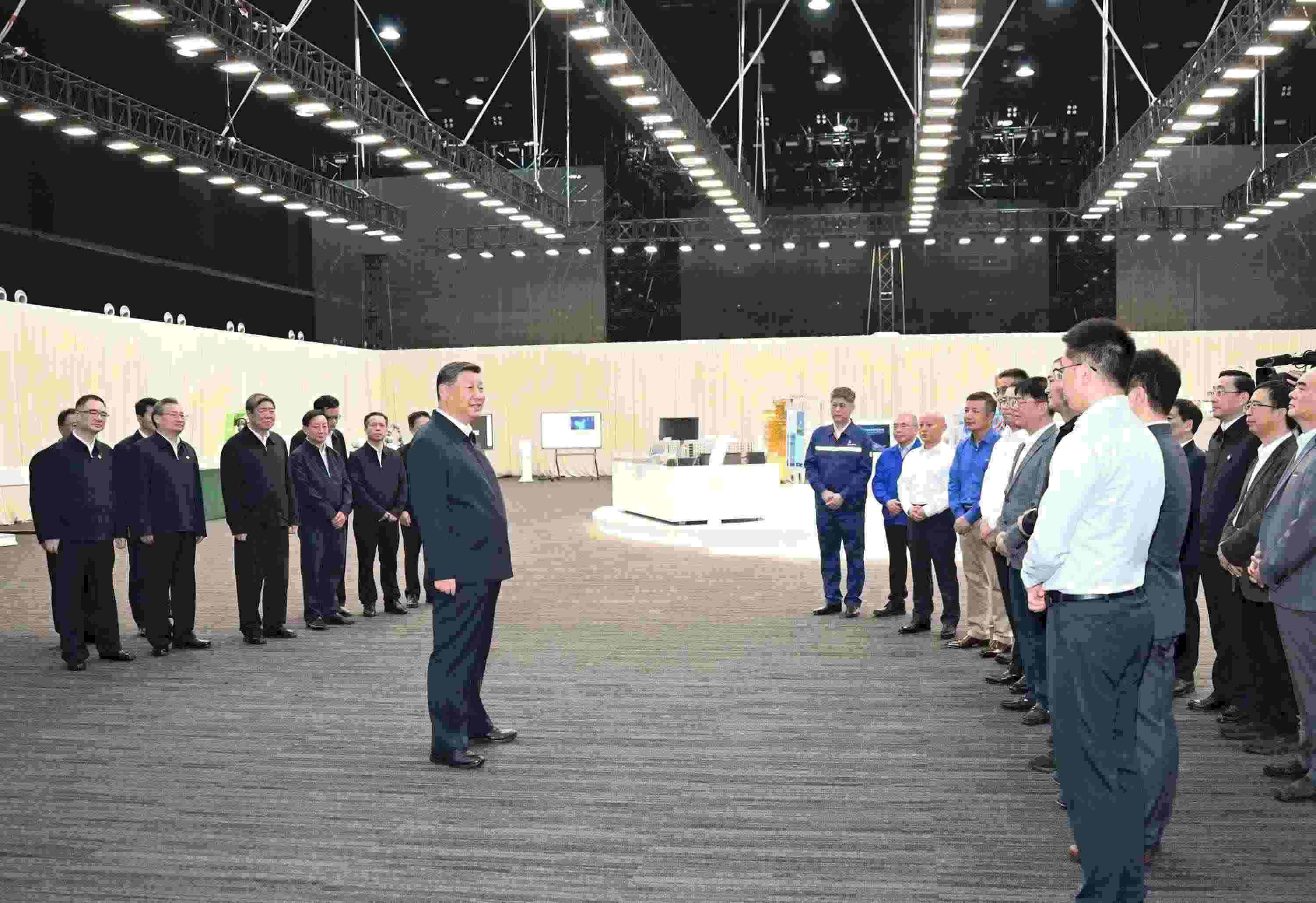 △2024年10月17日，習(xí)近平總書記在安徽省合肥濱湖科學(xué)城考察。