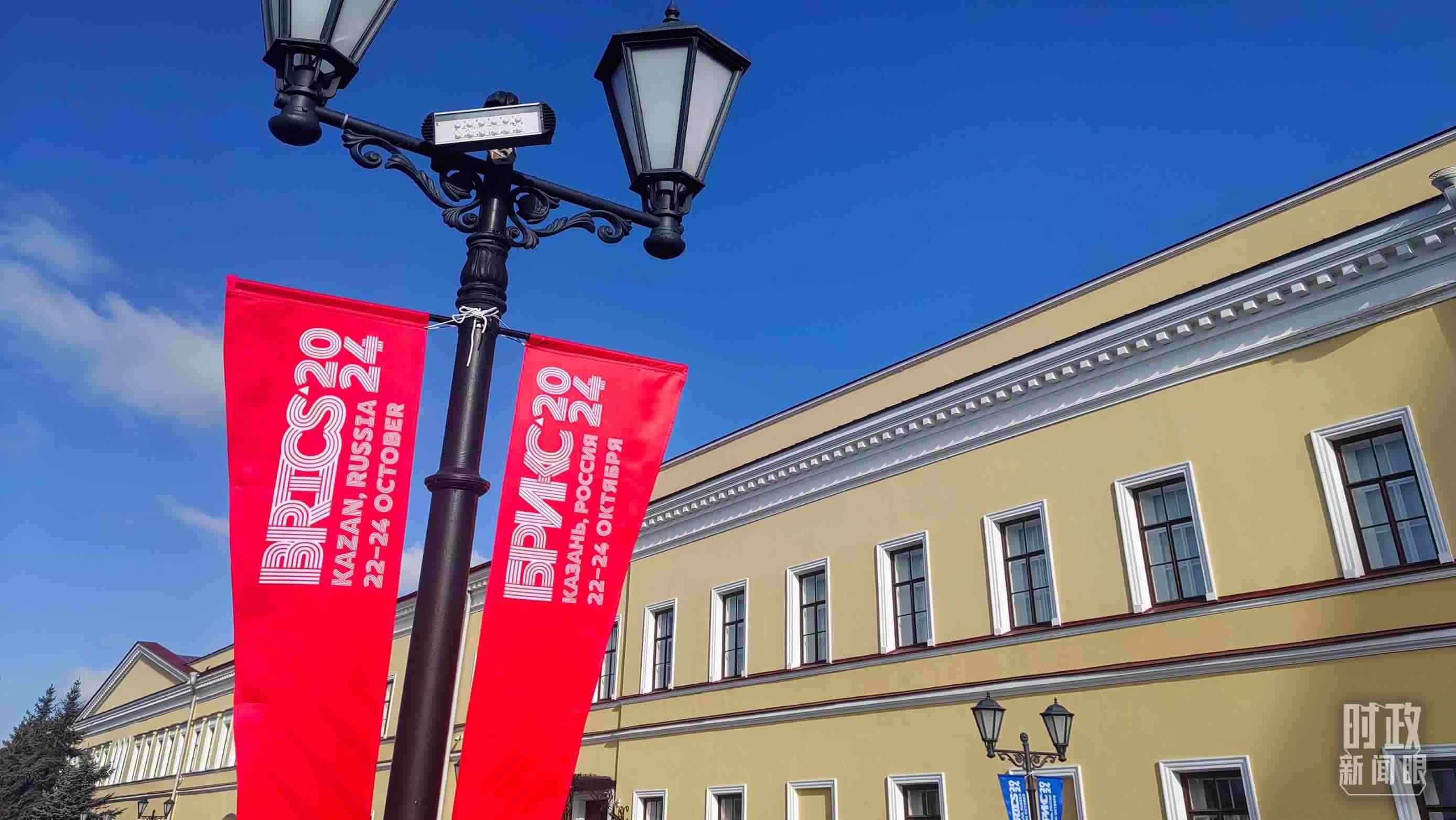 △ 喀山街頭。（總臺(tái)央視記者王萌萌拍攝）