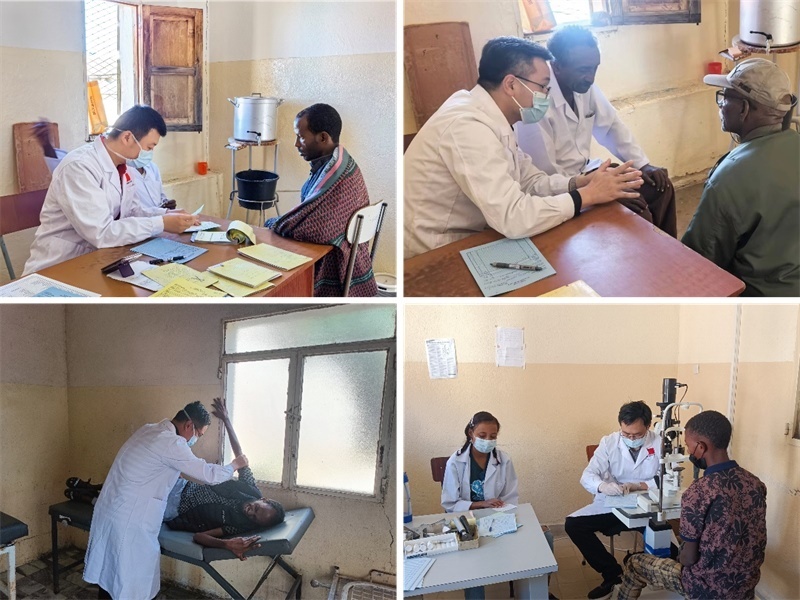 中國(guó)第17批援厄立特里亞醫(yī)療隊(duì)在科倫醫(yī)院開展巡診活動(dòng)。中國(guó)第17批援厄立特里亞醫(yī)療隊(duì)供圖