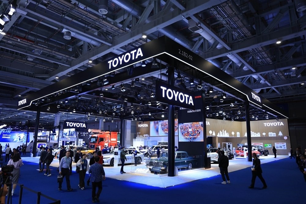 第七屆進博會豐田展臺。人民網(wǎng)記者 車柯蒙攝
