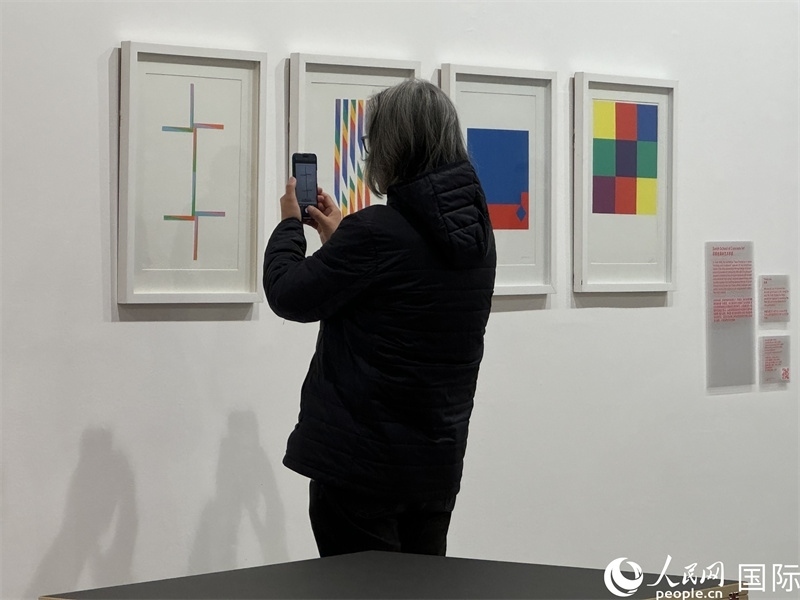 11月8日，觀眾在“瑞士經典設計展”作品前駐足欣賞。人民網 謝瑩攝 