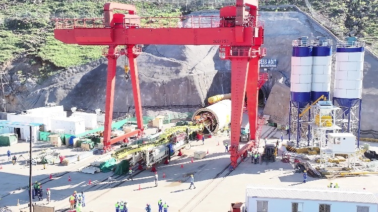 項目步進現(xiàn)場。中水電十一局供圖