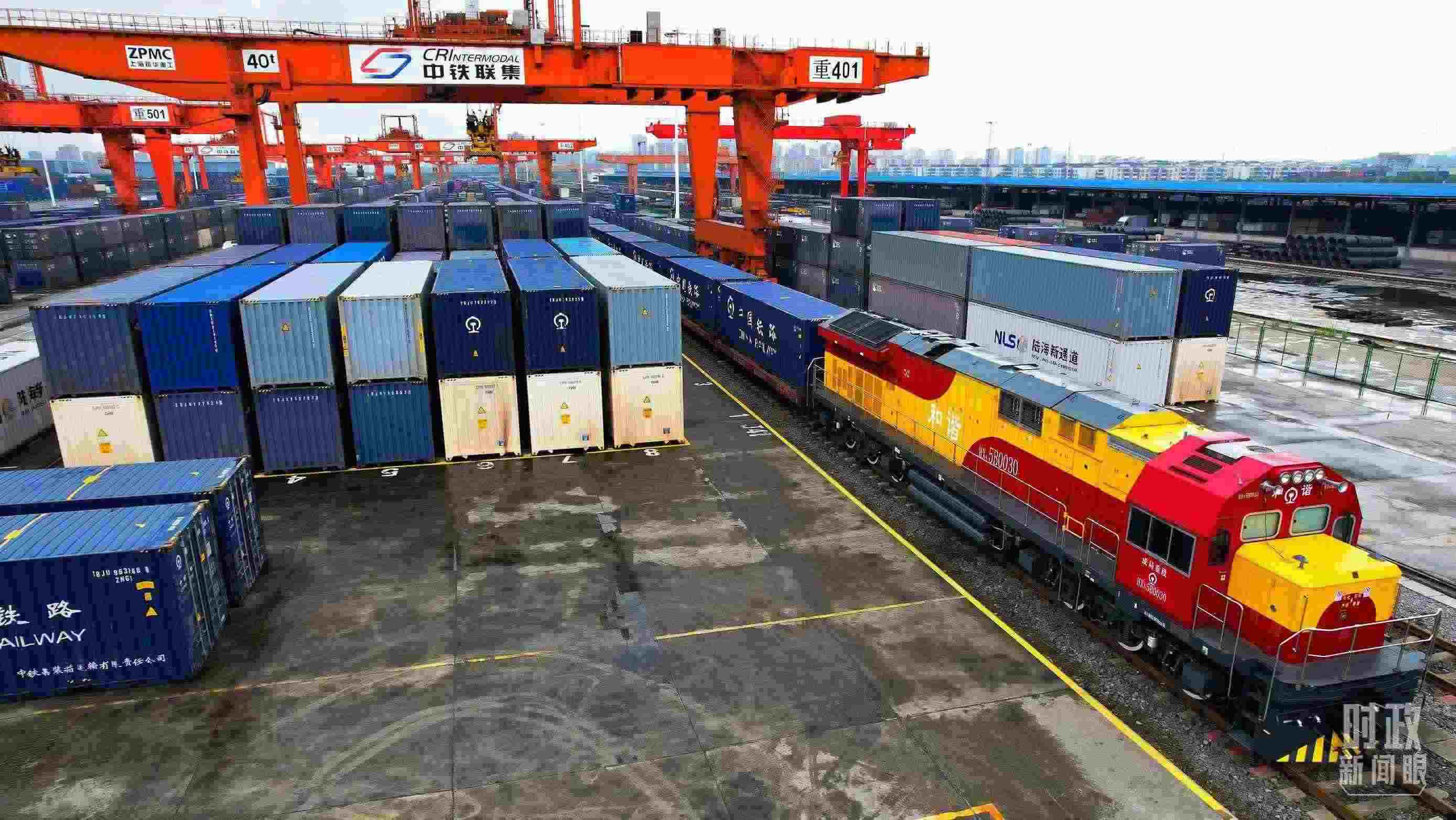 △重慶國際物流樞紐園區(qū)。（總臺記者劉雨拍攝）