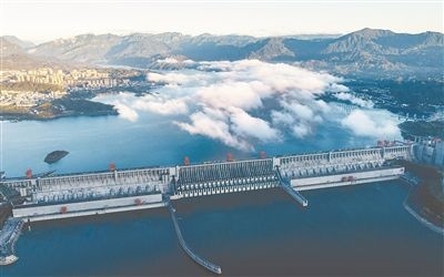 圖為三峽大壩。 新華社發(fā)（鄭家裕攝）