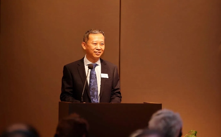 中國駐瑞典大使崔愛民應(yīng)邀出席論壇并致辭。中國駐瑞典大使館供圖