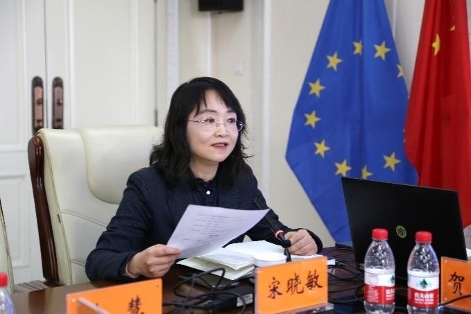 中國(guó)社會(huì)科學(xué)院歐洲研究所《歐洲研究》總編輯、中國(guó)歐洲學(xué)會(huì)秘書長(zhǎng)宋曉敏教授主持研討會(huì)。吳迪攝