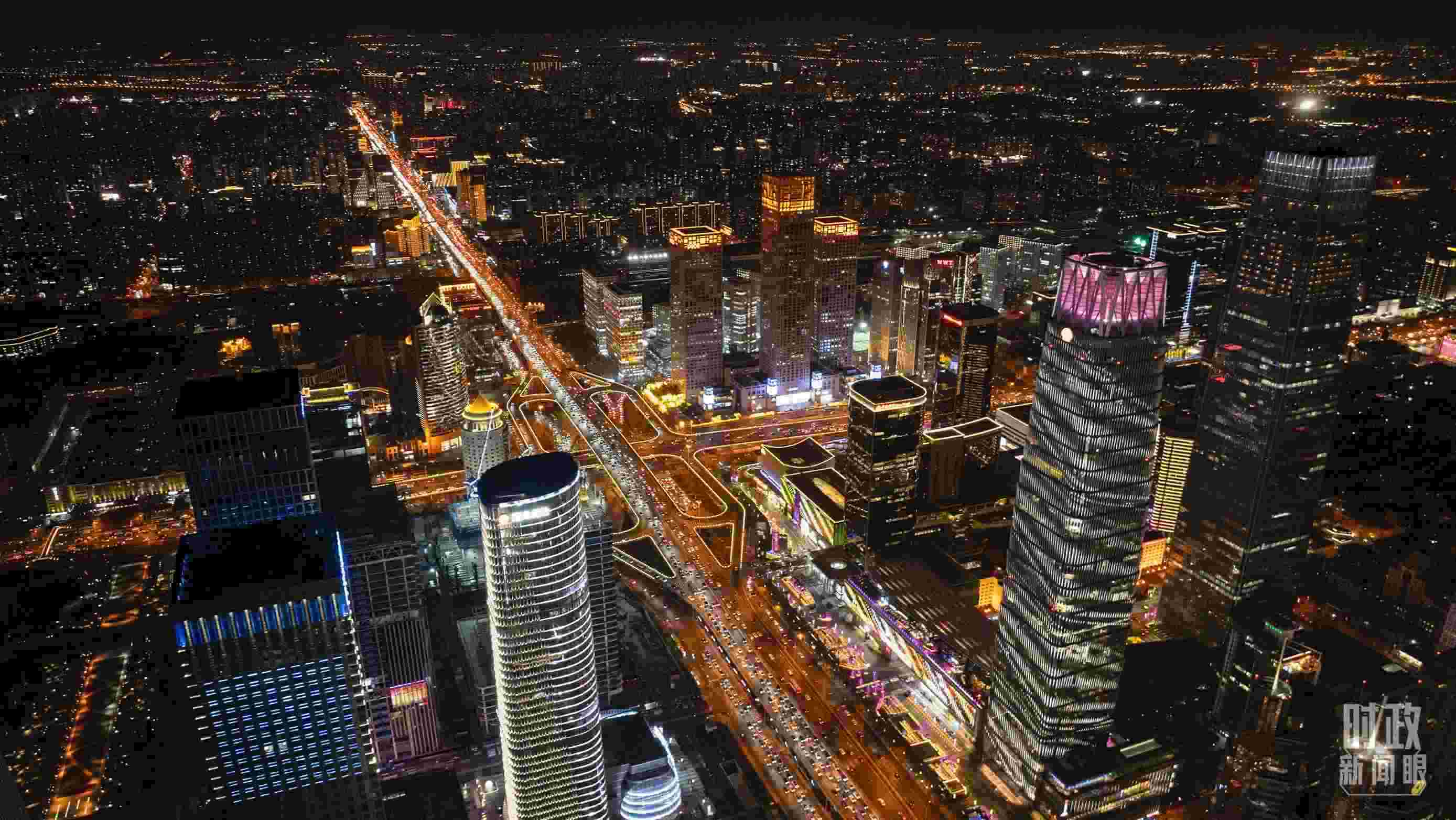 △北京CBD（中央商務(wù)區(qū)）。（總臺記者郭增浩拍攝）