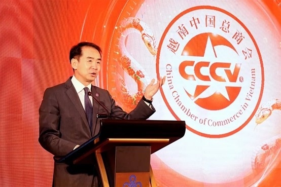 何煒大使致辭。越南中國總商會(huì)供圖