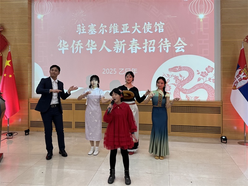 招待會現(xiàn)場表演。諾維薩德孔子學(xué)院供圖