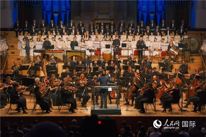 奧克蘭市政廳《空海》交響曲演出現(xiàn)場。張波若攝