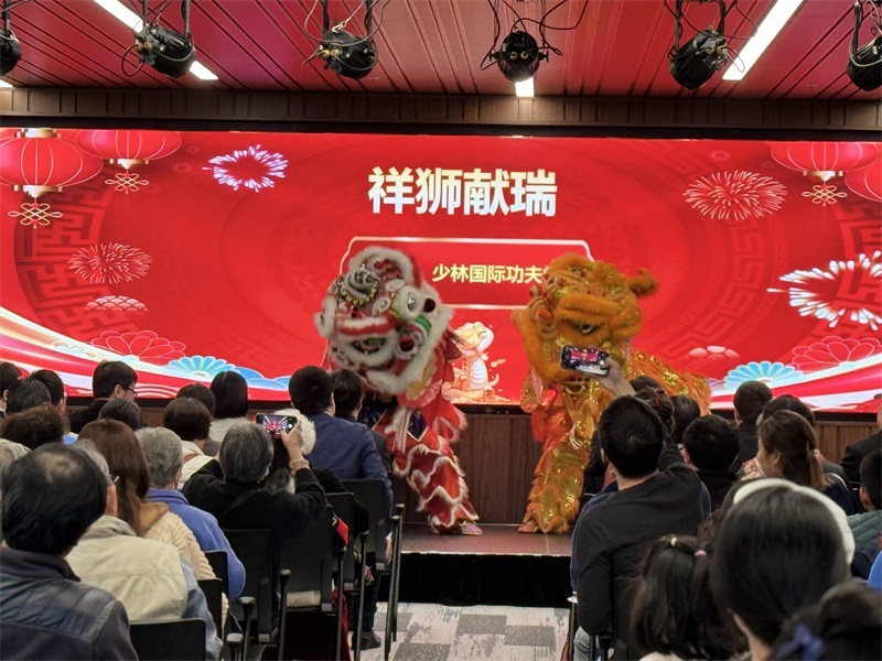 活動現(xiàn)場舞獅表演。主辦方供圖