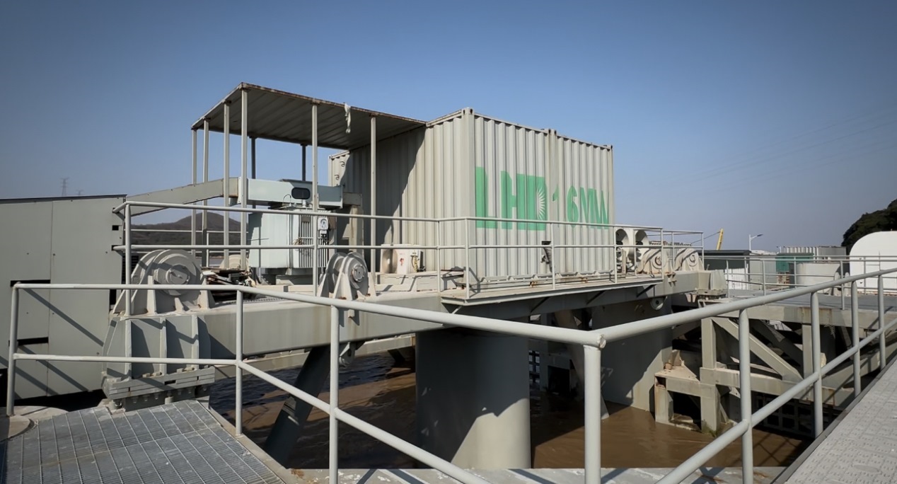 LHD潮流能發(fā)電站。人民網(wǎng)記者 王紹紹攝