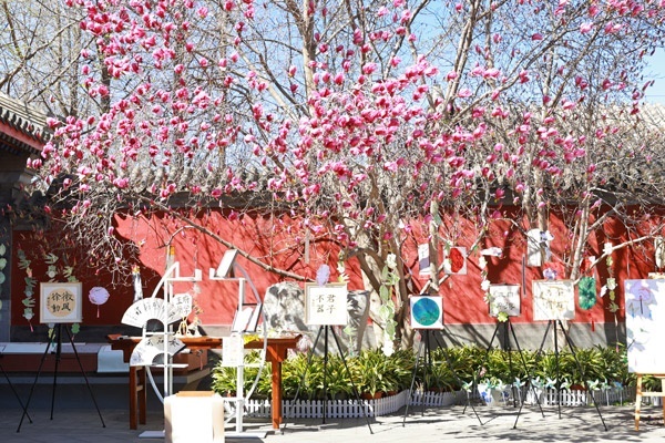 翰墨書韻展區(qū)的書法展品。府學(xué)胡同小學(xué)供圖