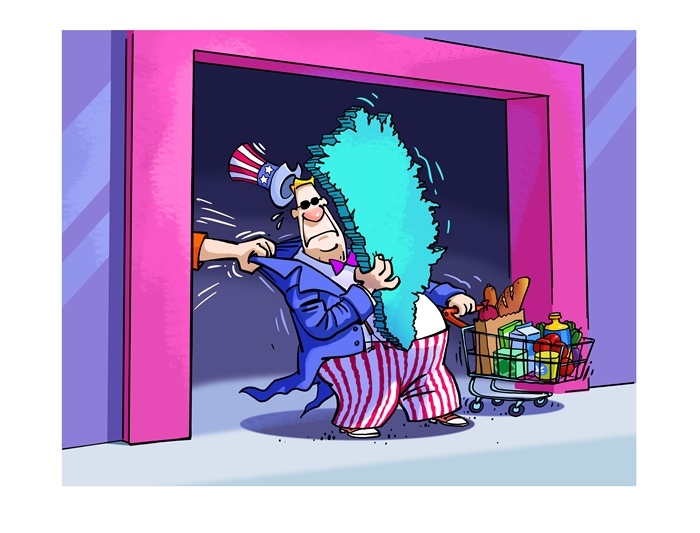 漫畫作者：馬宏亮（人民網(wǎng)版權(quán)圖片，未經(jīng)授權(quán)請勿轉(zhuǎn)載。）