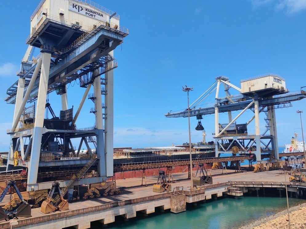 關(guān)丹港一景。（人民日?qǐng)?bào)記者楊一 攝）