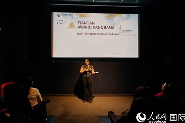 天壇映像全球巡展·倫敦站放映現(xiàn)場。楊浩鵬攝